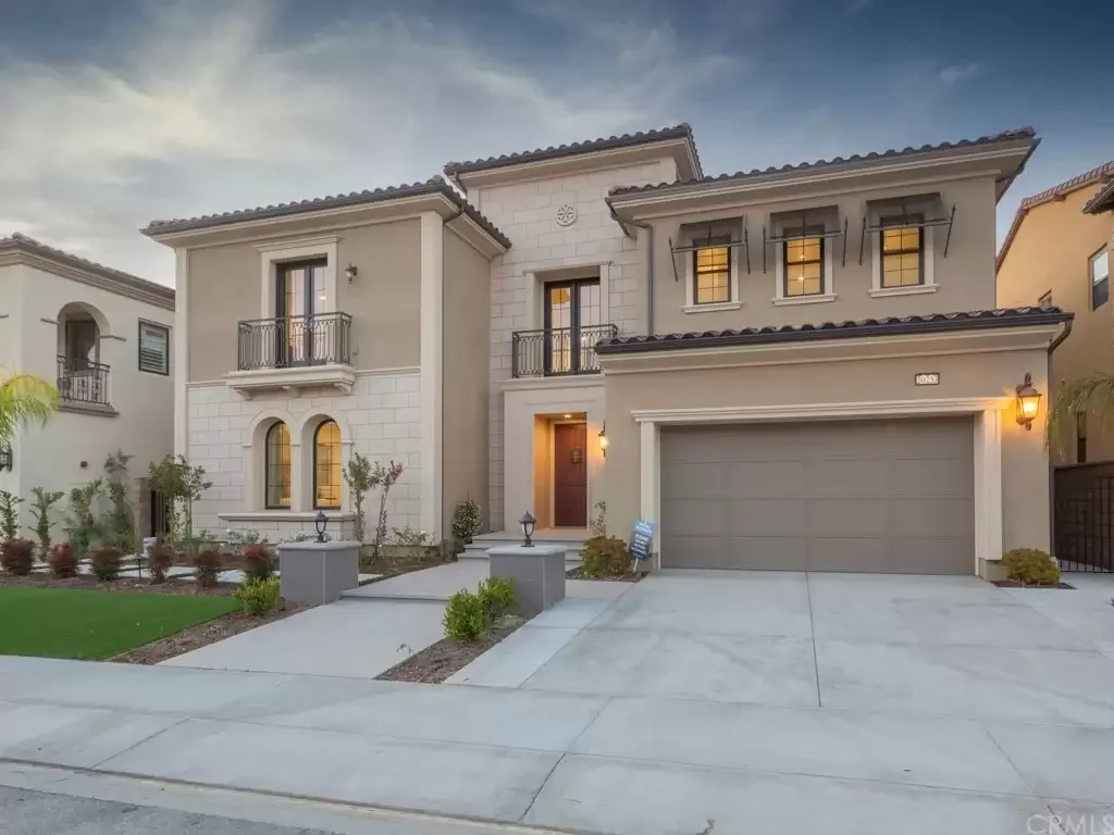 House exterior with landscaped grounds